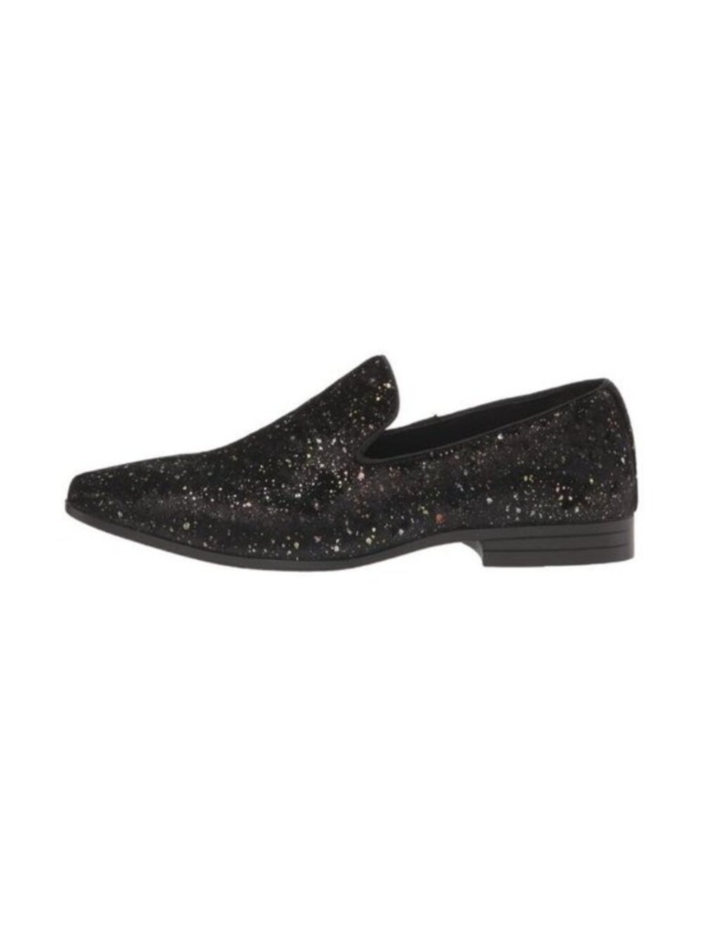 New Stacy Adams Stellar Black Glitter Slip-On Loafers Men’s - Picture 8 of 8
